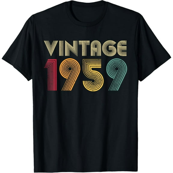 t-shirt Vintage 1959 65th Birthday Gift 65 Years Old Men Women Retro T-Shirt.