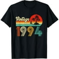 thumbnail image 1 of t-shirt Vintage 1994 Funny 30th Birthday Gifts 30 Years Old Retro T-Shirt mens t shirt，black，women，funny，misfits，men，journey, 1 of 4