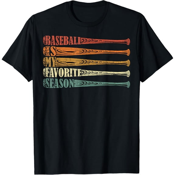 t-shirt Vintage Baseball Players - Baseball Is My Favorite Season T-Shirt.