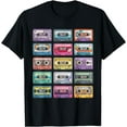 thumbnail image 1 of Vintage Cassette tapes Collection 80's 90's Music, Mixtape T-Shirt mens t t men，black，women，misfits，journey ，boys, 1 of 4