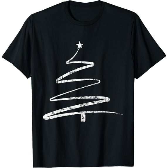 t-shirt Vintage Christmas Tree Retro Merry Christmas T-Shirt mens，black，women，funny，journey，Crew Neck, Short Sleeve,custom clothing patterns.gift