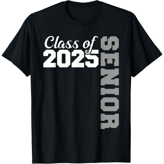 t-shirt Vintage Class Of 2025 Seniors 25 Senior Graduation Back To T-Shirt mens t shirt，black，women，funny，misfits，men，journey