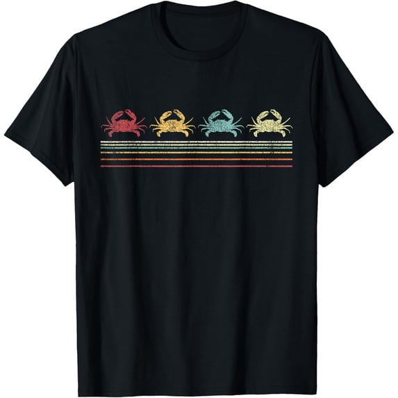 t-shirt Vintage Crab Lover Funny Crab Retro T-Shirt