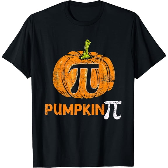 t-shirt Vintage Halloween Pumpkin Pi Pie Math Thanksgiving Pi Day T-Shirt mens，black，women，funny，men，journey，Crew Neck, Short Sleeve,printing