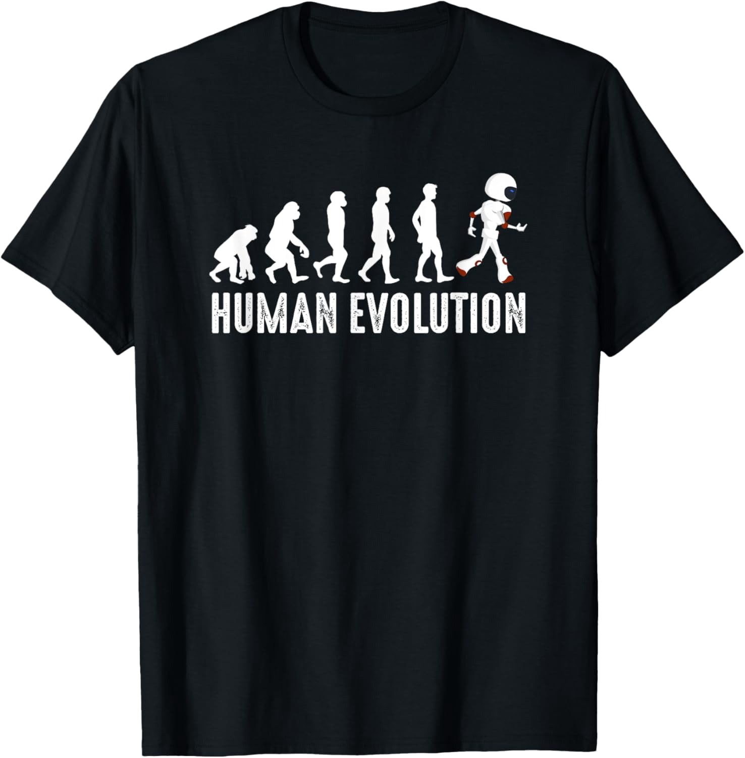 t-shirt Vintage Human Evolution To Robots Modern Technology Robotics T ...