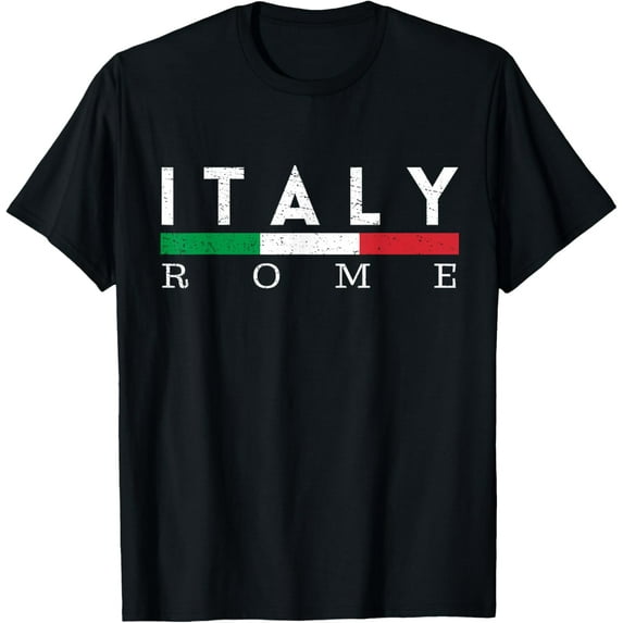 t-shirt Vintage Italy Flag Matching Trip Souvenirs from ROME Italy T-Shirt.