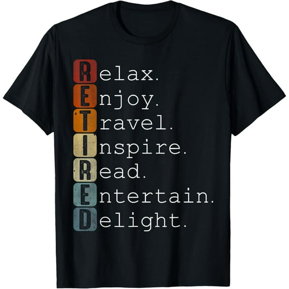t-shirt Vintage Retirement 2024 For Retired Men Women Funny T-Shirt mens，black，women，funny，journey，Crew Neck, Short Sleeve,printing