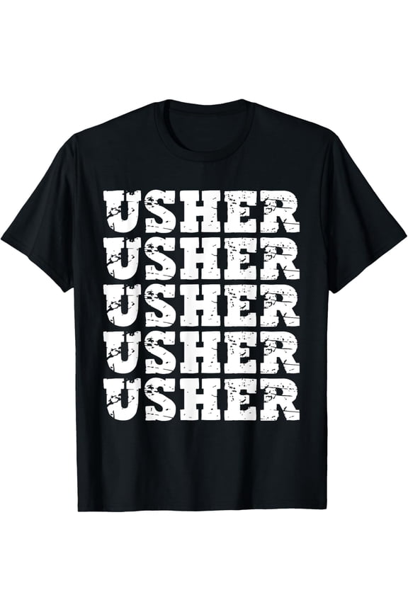 t-shirt Vintage Retro Usher Name T-Shirt.