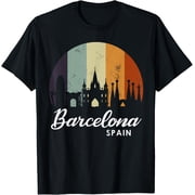 t-shirt Vintage Spain gift, Spain gift, Barcelona gift T-Shirt mens black women funny journey Crew Neck, Short Sleeve,custom clothing patterns.gift