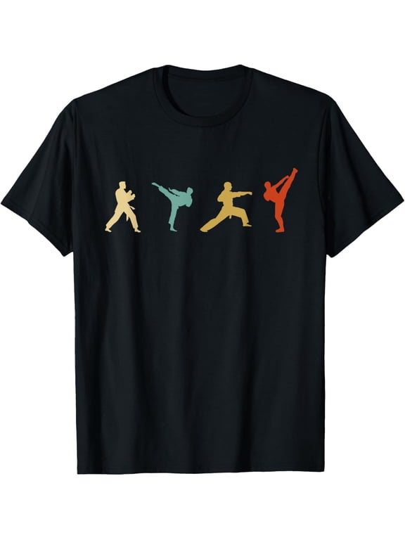 t-shirt Vintage Taekwondo Tae Kwon Do Fighter T-Shirt mens,black,women,funny,men,journey,Crew Neck, Short Sleeve,printing