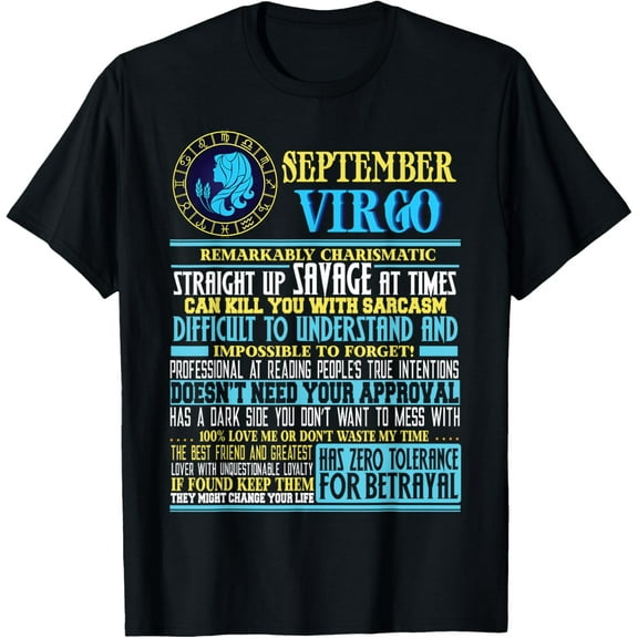 t-shirt Virgo Facts Shirt Funny September Virgo Gift Shirt.