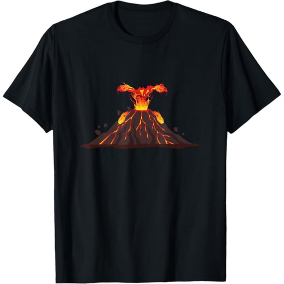 t-shirt Volcano Lava Girls Boys Volcano T-Shirt.
