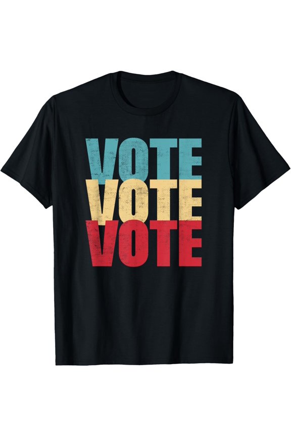 t-shirt Vote Shirt Men Women Kids USA Flag Election Voter T-Shirt.