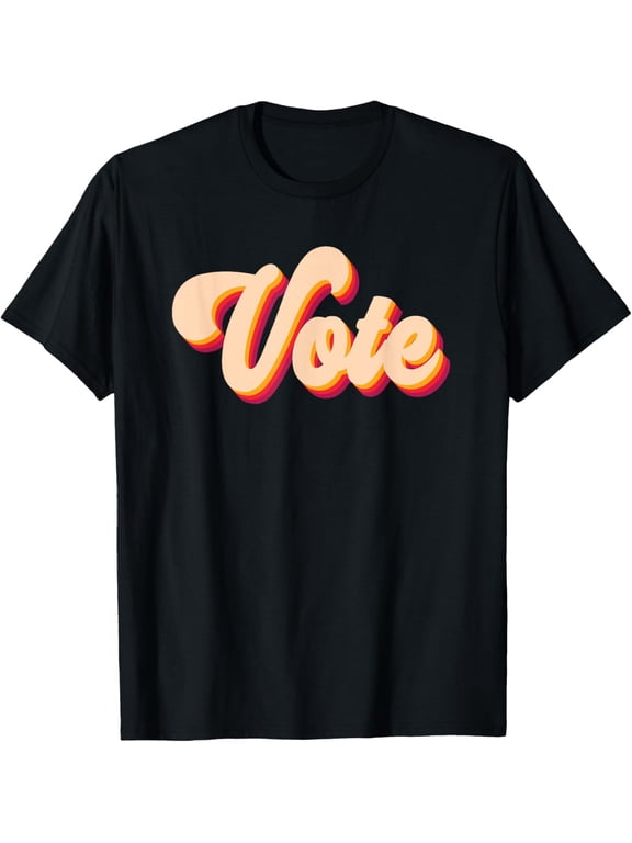 t-shirt Vote Shirt Men Women Vintage Election Voter T-Shirt mens,black,women,funny,journey,Crew Neck, Short Sleeve,printing