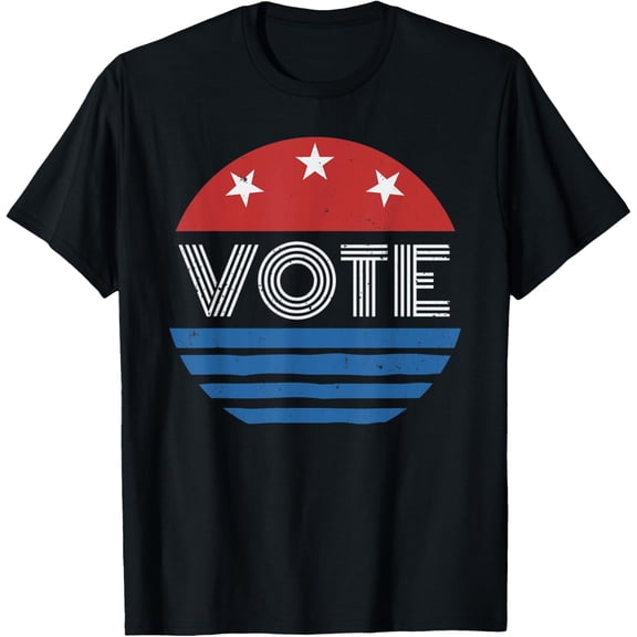 t-shirt Vote Shirt Women Men Retro Vintage Election 2020 Voter T-Shirt mens,black,women,funny,journey,Crew Neck, Short Sleeve,printing