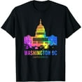 thumbnail image 1 of t-shirt Washington DC skyline Watercolor Souvenirs Gifts US Capitol T-Shirt., 1 of 4