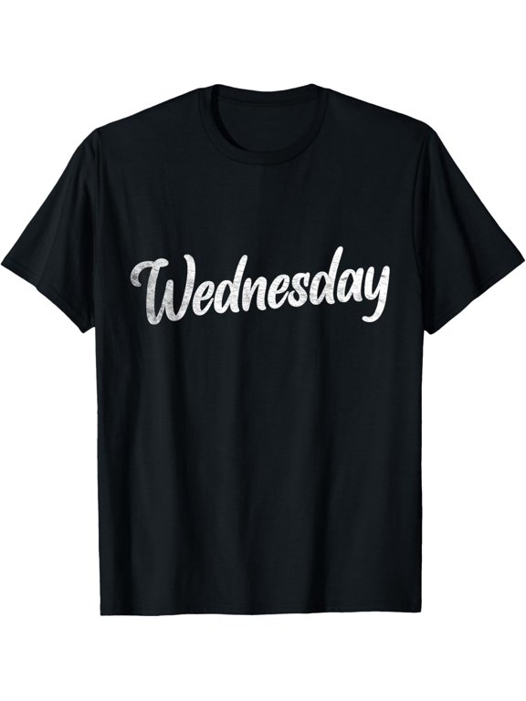 t-shirt Wednesday Distressed Fun Days of the Week Shirt Hump Day T-Shirt mens,black,women,funny,journey,Crew Neck, Short Sleeve,printing