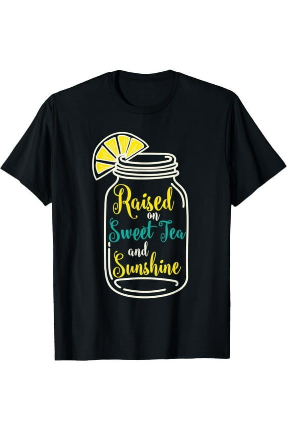 t-shirt Womens Southern Gift Girls Sweet Tea And Sunshine T-Shirt mens，black，women，funny，men，journey，Crew Neck, Short Sleeve,printing