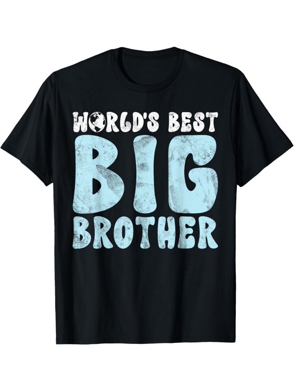 t-shirt Worlds best Big Brother T-Shirt mens,black,women,funny,journey,Crew Neck, Short Sleeve,custom clothing patterns.gift
