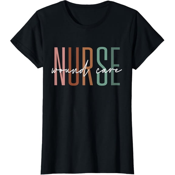 t-shirt Wound Care Nurse Nursing Wound Ostomy Nurse Appreciation T-Shirt mens，black，women，funny，journey，Crew Neck, Short Sleeve,custom clothing patterns.gift