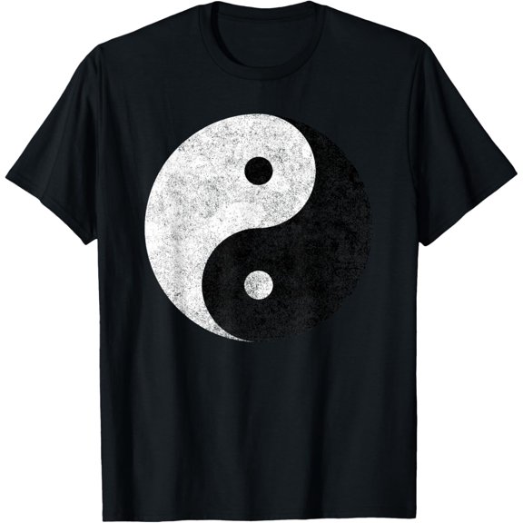 t-shirt Yin Yang Symbol Tao Taijitu Yoga Peace Love T-Shirt mens，black，women，funny，journey，Crew Neck, Short Sleeve,printing