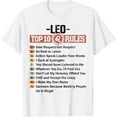 thumbnail image 1 of t-shirt Zodiac Sign Funny Top 10 Rules Of Leo Graphic T-Shirt mens, woman, white，funny，journey，Crew Neck, Short Sleeve,printing, 1 of 4