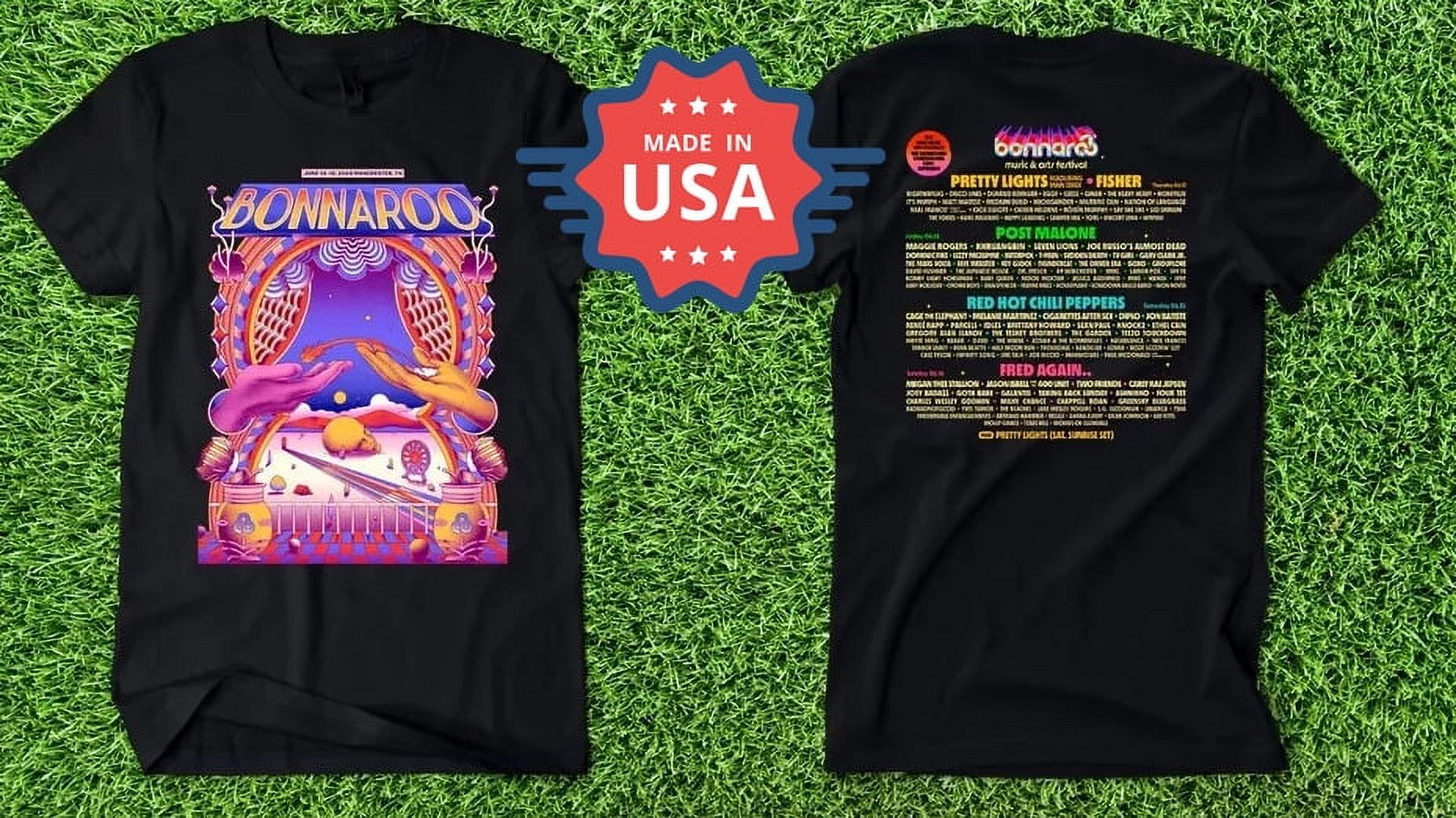 t shirt bonnaroo manchester, TN june 13 16, 2024 BH7657