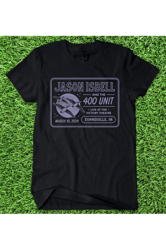 t shirt jason isbell and the 400 unit evansville, IN march 10, 2024 victory thtr