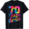 thumbnail image 1 of t-shirt70 Years Old 70th Birthday Tie Dye Being Awesome Men Women T-Shirt mens t shirt，black，women，funny，misfits，men，journey, 1 of 4