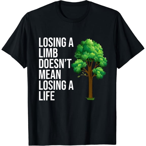 t-shirtAmputee Losing A Limb Leg Prosthetic Legged Surgery Graphic T-Shirt mens t shirt，black，women，funny，misfits，men，journey