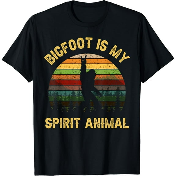 t-shirtBigfoot is My Spirit Animal, Bigfoot Lovers T-Shirt mens t shirt,black,women,funny,misfits,men,journey
