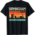 thumbnail image 1 of t-shirtBirmingham Alabama Town Skyline T-Shirt mens t shirt，black，women，funny，misfits，men，journey, 1 of 4