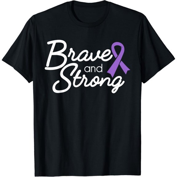 t-shirtBrave and Strong Alzheimer's & Epilepsy Warrior Awareness T-Shirt mens t shirt，black，women，funny，misfits，men，journey