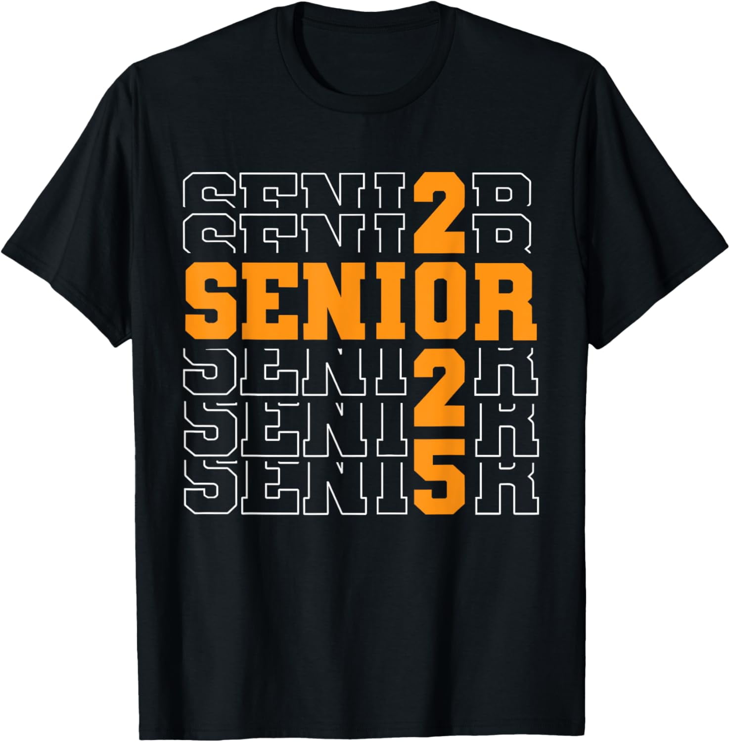 t-shirtClass of 2025 Senior 2025 Back To School Graduation Orange T ...