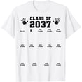 thumbnail image 1 of Class of 2037 Handprint Shirt Grow With Me Pre-k Graduation T-Shirt mens t shirt，white，women，funny，misfits，men，journey, 1 of 4