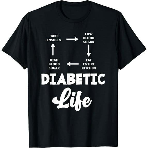 t-shirtFunny Diabetic Type 1 Diabetes T1D Diabetes Awareness T-Shirt mens t shirt，black，women，funny，misfits，men，journey