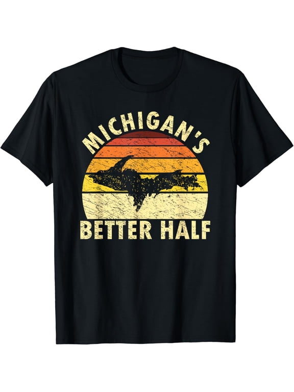 t-shirtFunny Upper Peninsula Shirt Yooper Upper Michigan T-Shirt mens t shirt,black,women,funny,misfits,men,journey