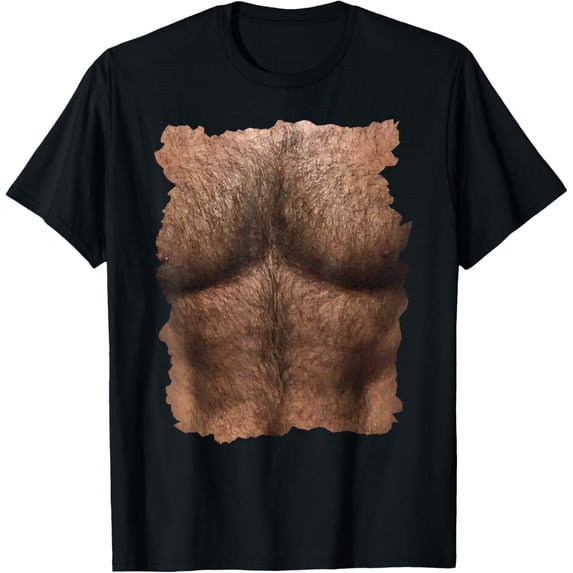 t-shirtHairy Chest with Man's Six Pack Funny T-Shirt mens t shirt,black,women,funny,misfits,men,journey