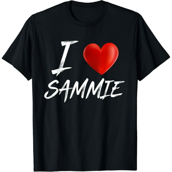 t-shirtI Love Heart SAMMIE Family Name T Shirt mens t shirt，black，women，funny，misfits，men，journey