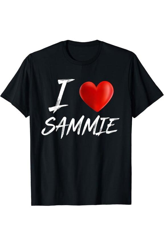 t-shirtI Love Heart SAMMIE Family Name T Shirt mens t shirt，black，women，funny，misfits，men，journey
