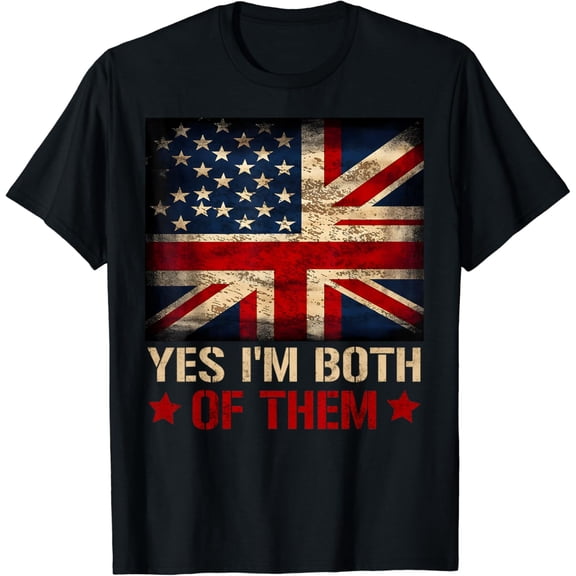 t-shirtJuly American Kinda British Dual Citizenship I'm Both US UK T-Shirt mens t shirt，black，women，funny，misfits，men，journey