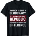 thumbnail image 1 of t-shirtNot A Democracy T-Shirt mens t shirt，black，women，funny，misfits，men，journey, 1 of 4