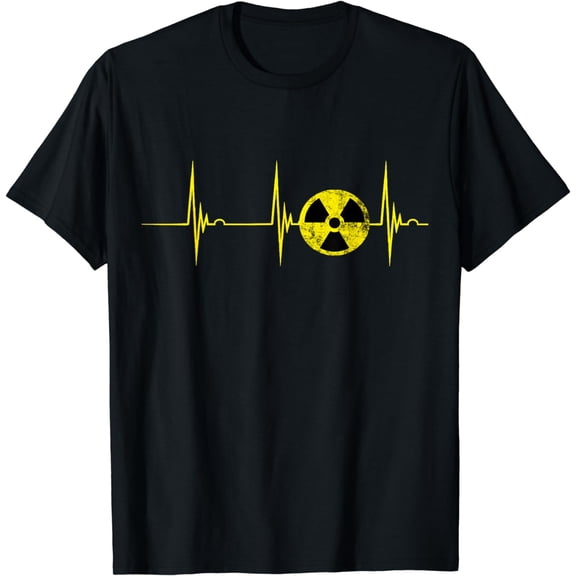 t-shirtNuclear Radiation Heartbeat EKG Pulse Fallout Symbol Sign T-Shirt mens t shirt,black,women,funny,misfits,men,journey