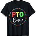 thumbnail image 1 of t-shirtPTO Crew Back to School Matching Group Tee Parent Teacher T-Shirt mens t shirt，black，women，funny，misfits，men，journey, 1 of 4
