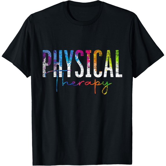 Physical Therapist PT Exercise Colorful Physical Therapy T-Shirtmen and women can wear, black, white, gifts.S,M,L,XL,2XL,3XL,1999XL
