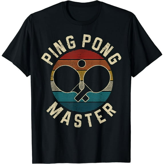 t-shirtPing Pong Master Vintage Table Tennis Player Funny Gift T-Shirt mens t shirt，black，women，funny，misfits，men，journey