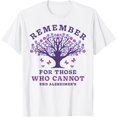 thumbnail image 1 of t-shirtRemember For Those Who Cannot Alzheimer's Awareness Dementia T-Shirt mens t shirt，white，women，funny，misfits，men，journey, 1 of 4