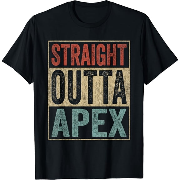 t-shirtRetro Apex Stuff Clothing Straight Outta Apex T-Shirt mens t shirt,black,women,funny,misfits,men,journey