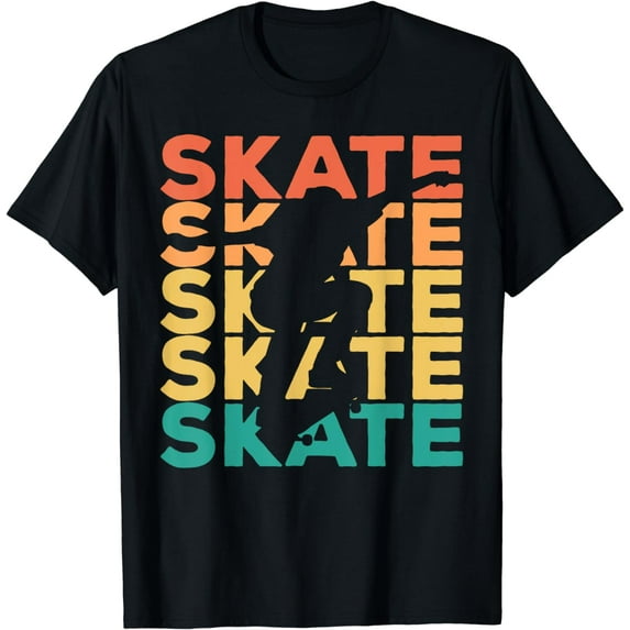 t-shirtRetro Vintage Skating Gift For Skaters T-Shirt mens t shirt,black,women,funny,misfits,men,journey
