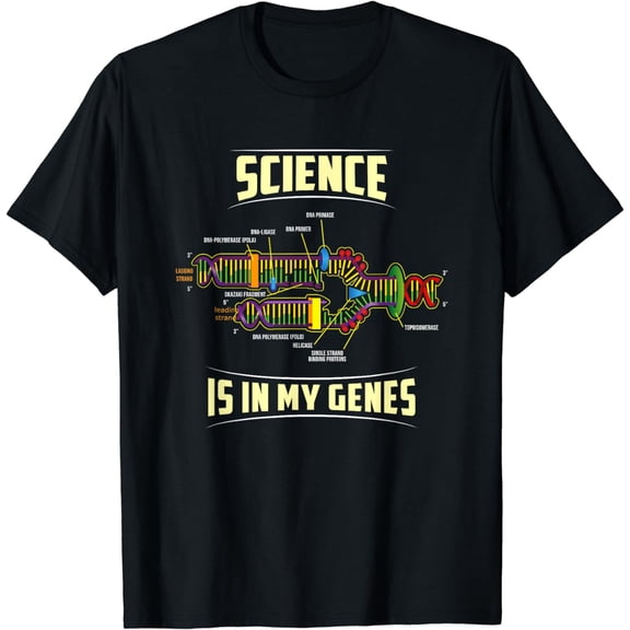 t-shirtScience Is In My Genes - DNA Bio Teacher Nerd Funny Science T-Shirt mens t shirt，black，women，funny，misfits，men，journey